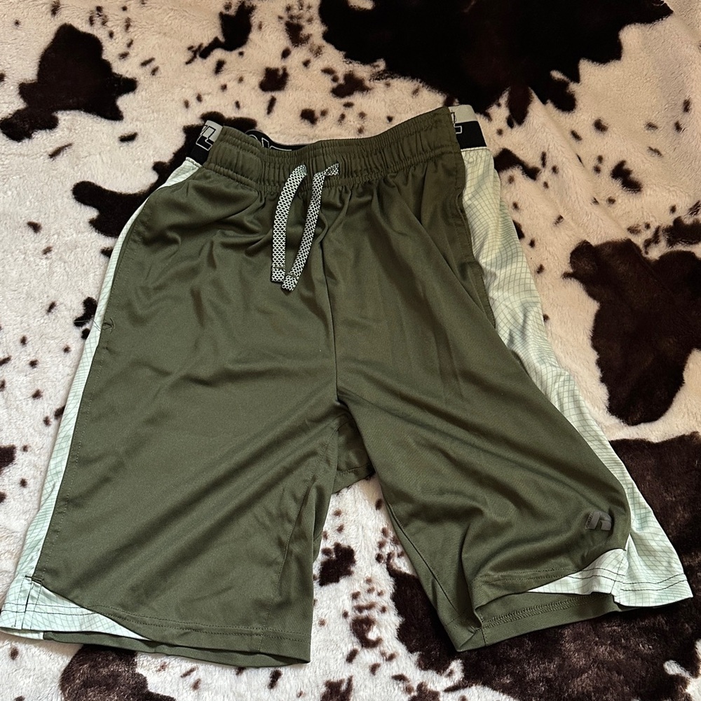 Russell Athletic Kids Olive Green Shorts